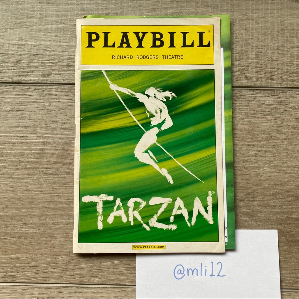 PLAYBILL Tarzan on Broadway